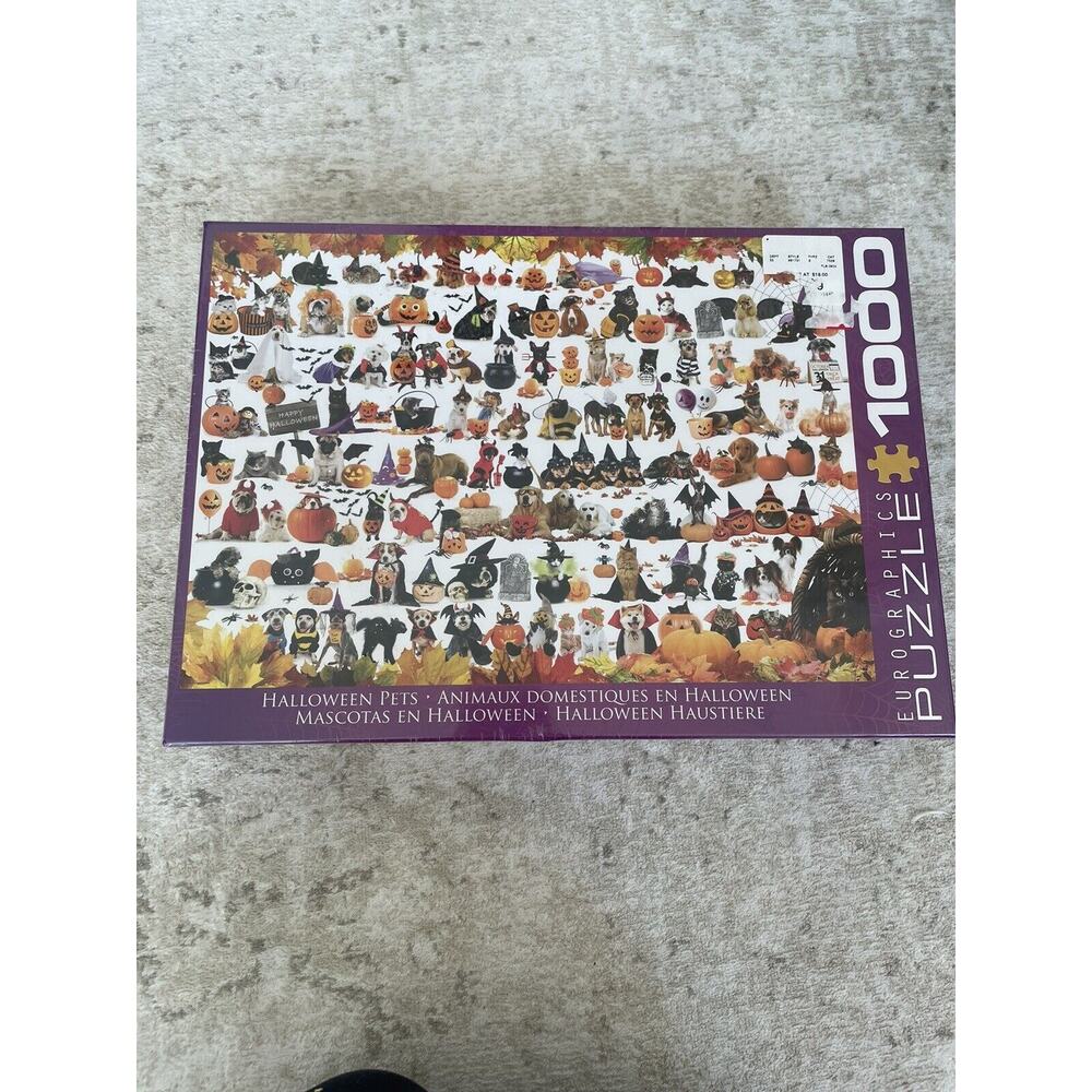 Halloween Pets Cats Dogs 1000 Piece‎ Jigsaw Puzzle Eurographics New